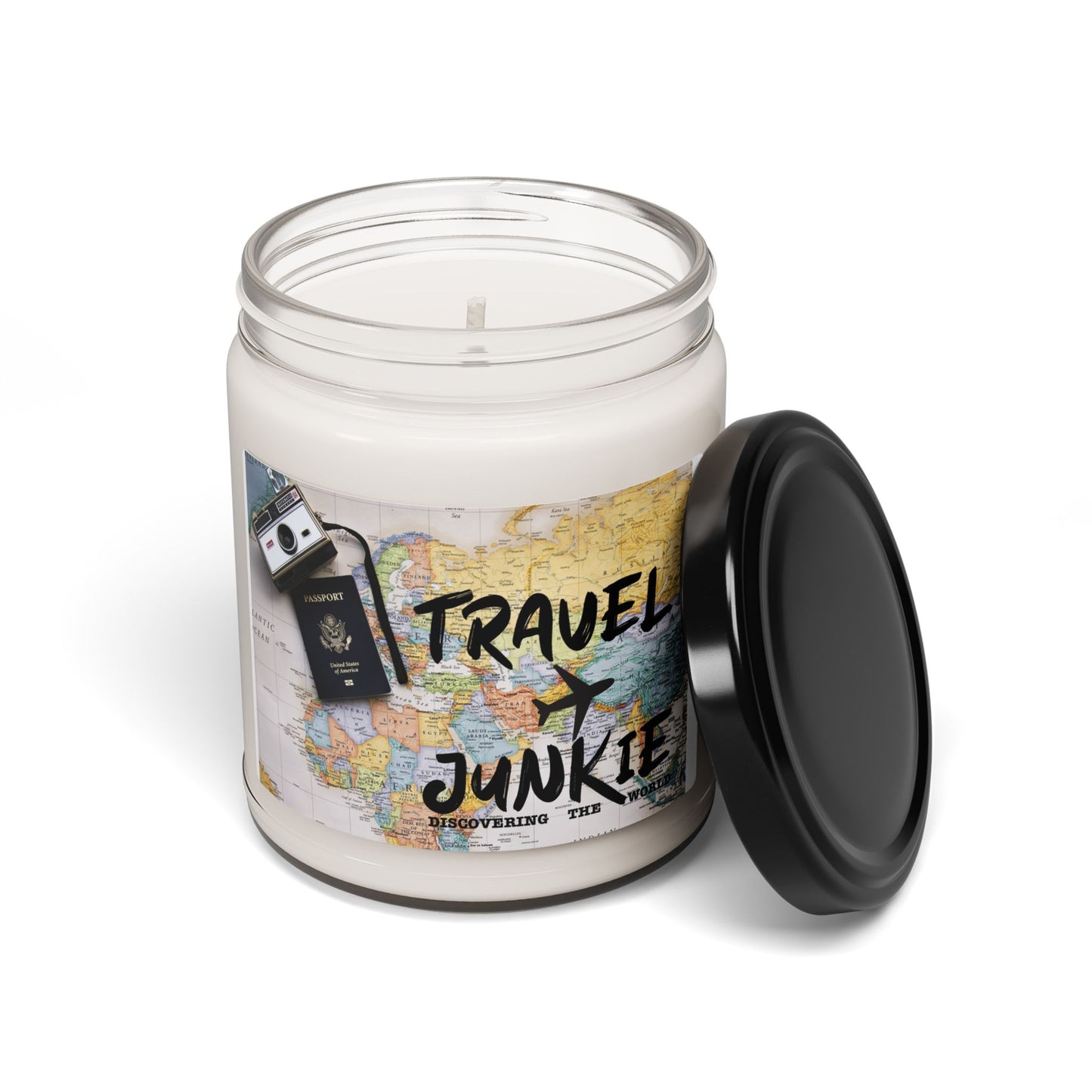Travel Junkie Scented Soy Candle - Perfect for Adventurers and Dreamers