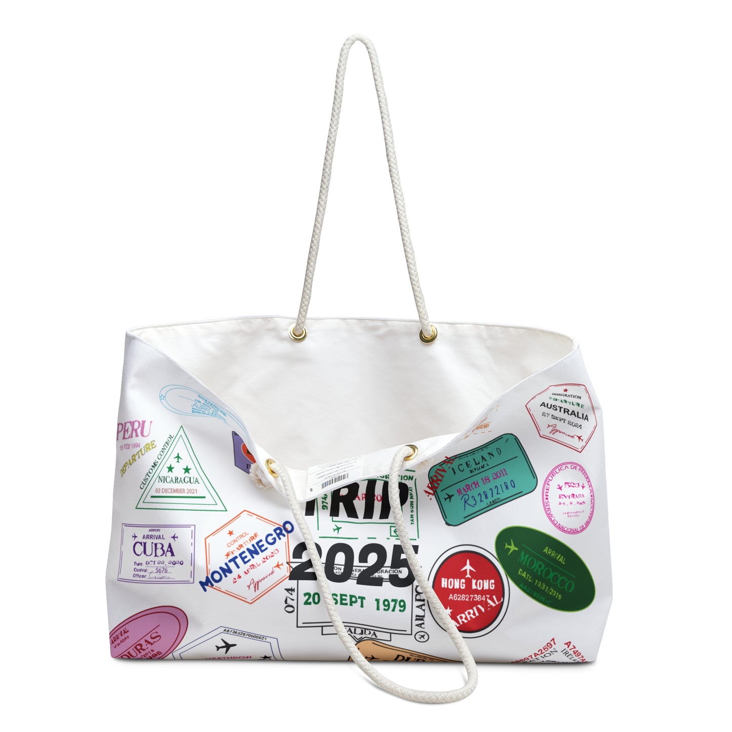 Girls Trip 2025 Weekender Bag WHITE - Travel-Inspired Tote