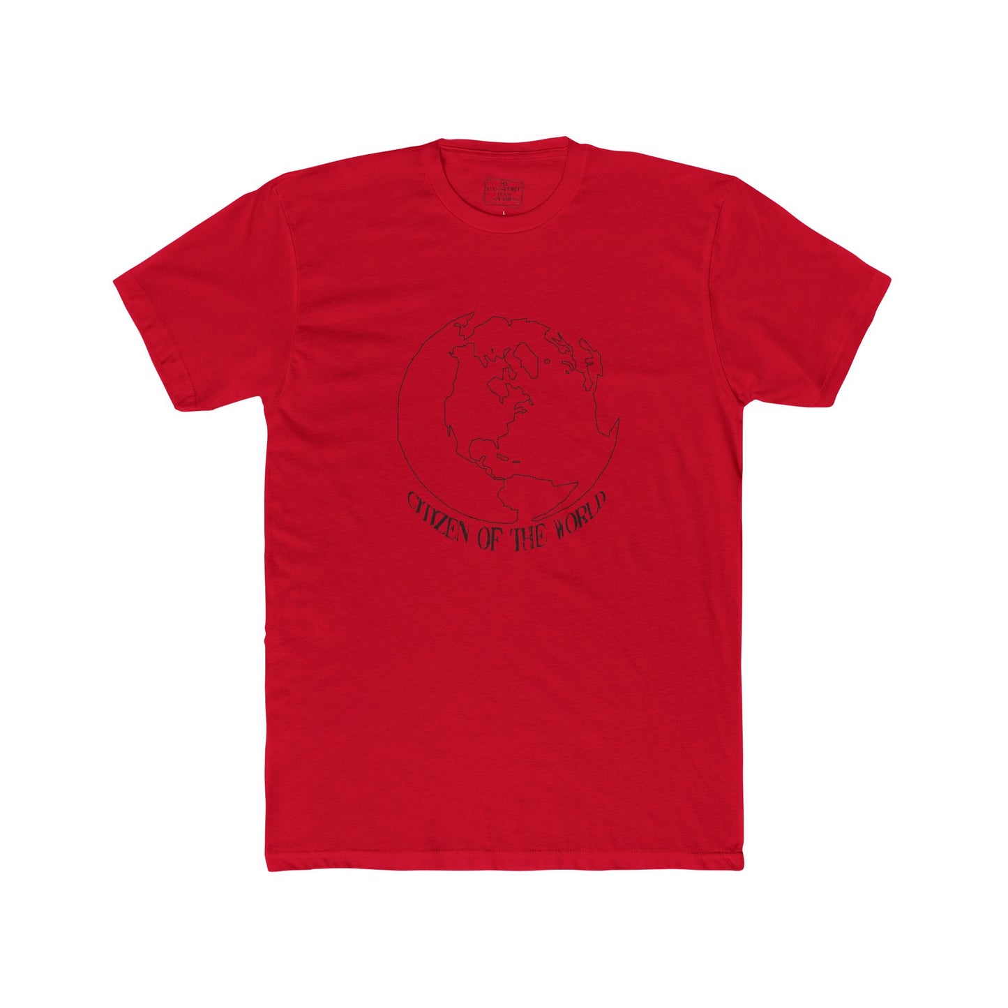 Citizen of the World Unisex Cotton Crew Tee - Earth Graphic Tee for Global Citizens