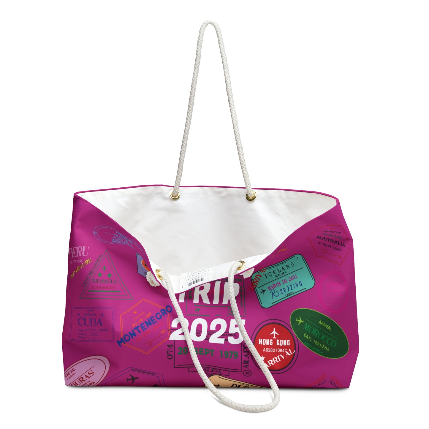 Copy of Girls Trip 2025 Weekender Bag PINK - Travel-Inspired Tote