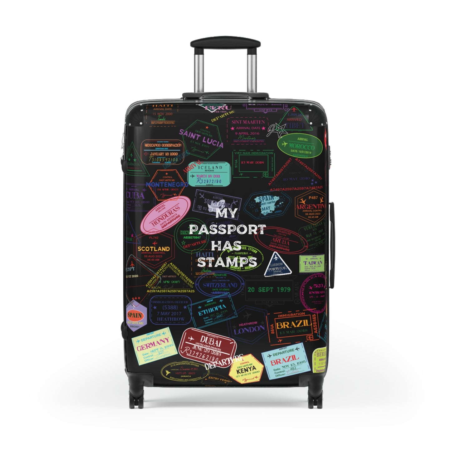 Travel Suitcase - 'My Passport Has Stamps' Design