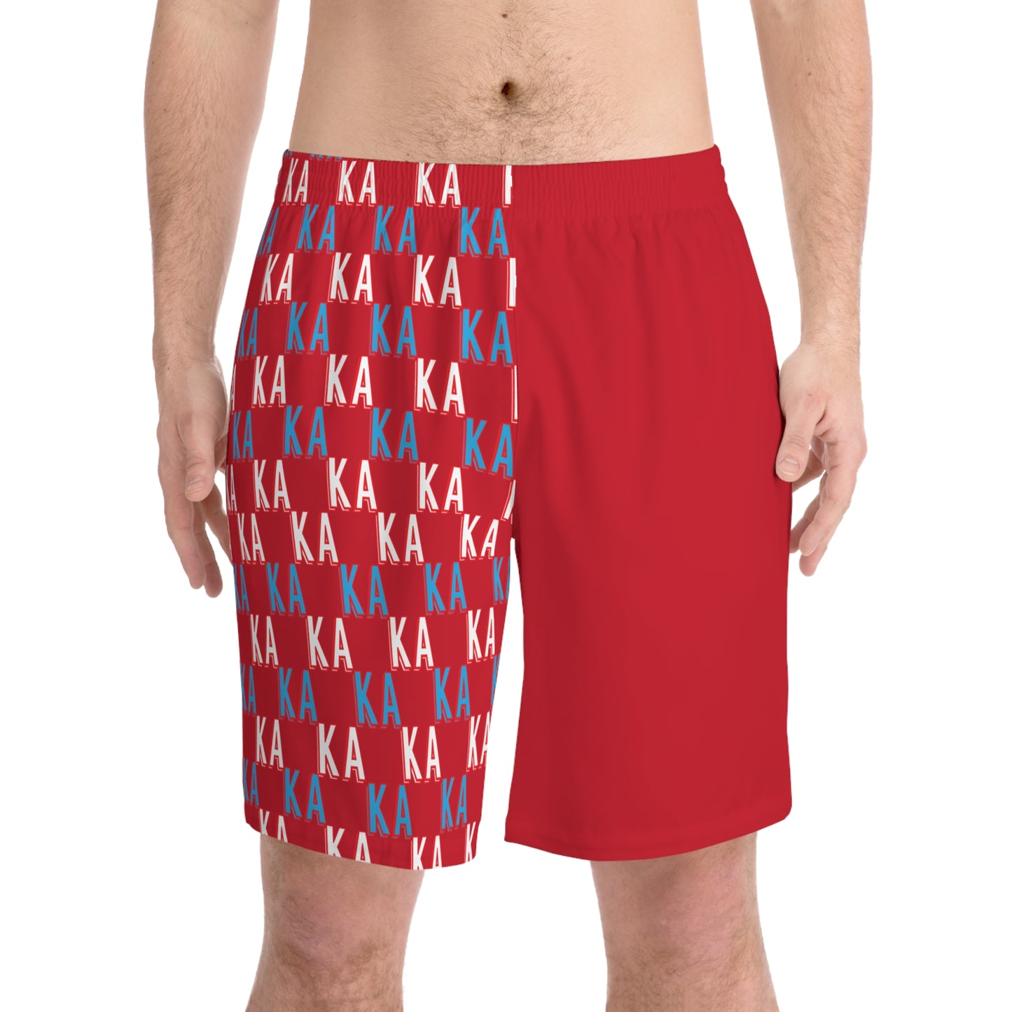 KA CLASSIC Men's Elastic Beach Shorts (AOP)