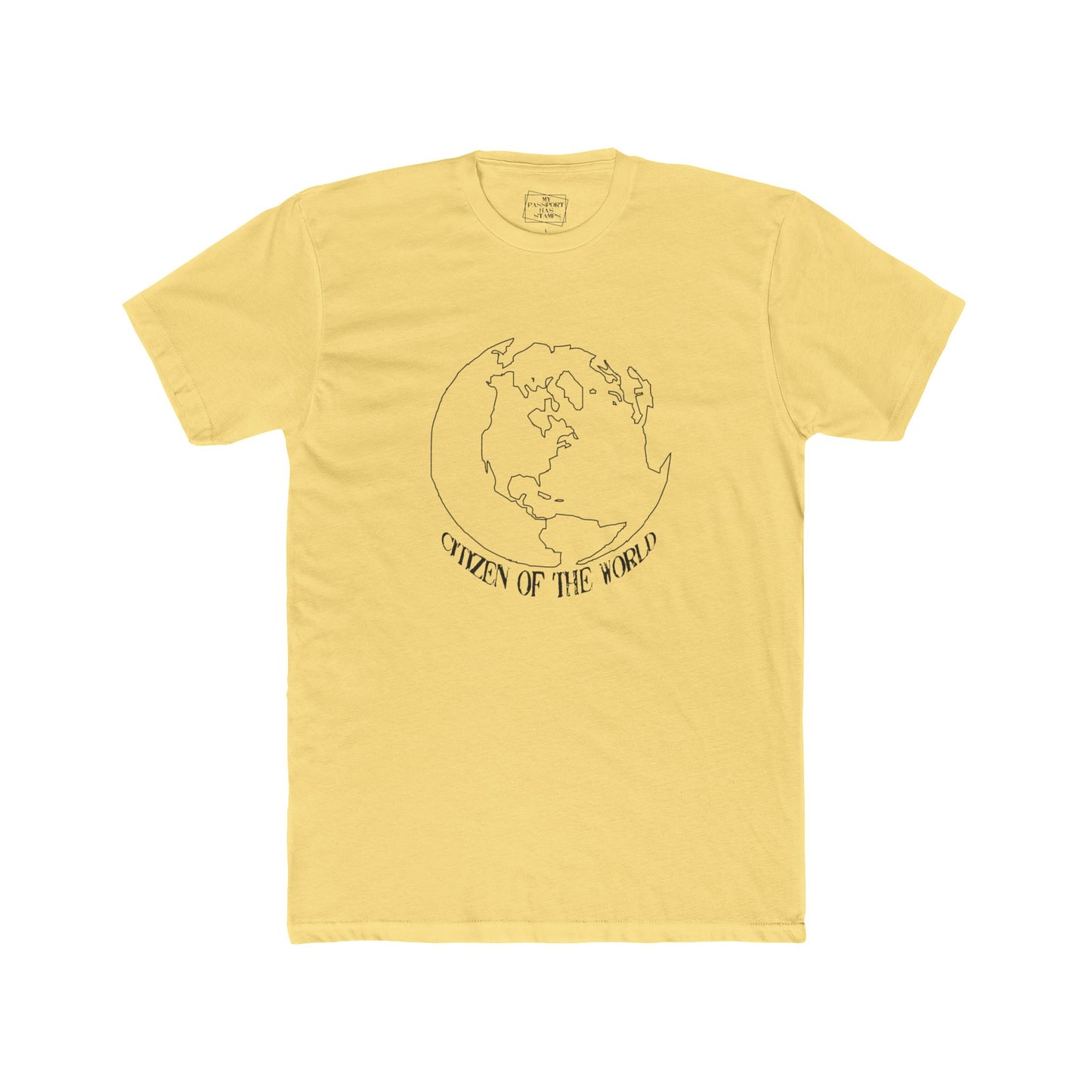 Citizen of the World Unisex Cotton Crew Tee - Earth Graphic Tee for Global Citizens