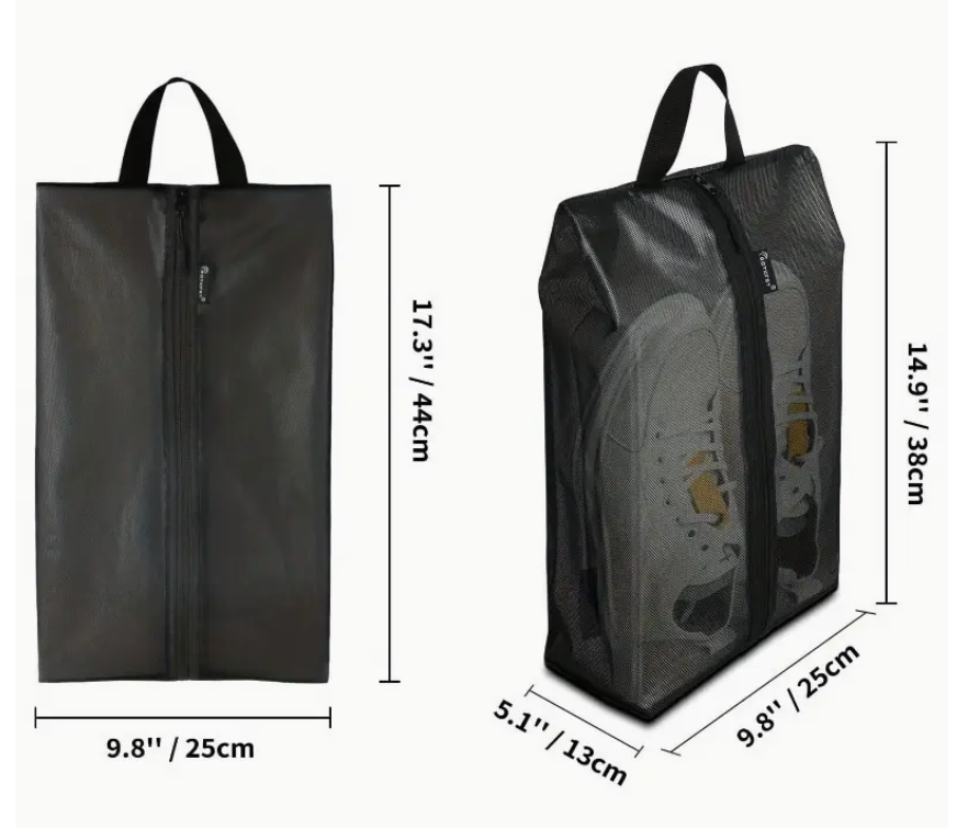 Travel Shoe Bags (3 count)