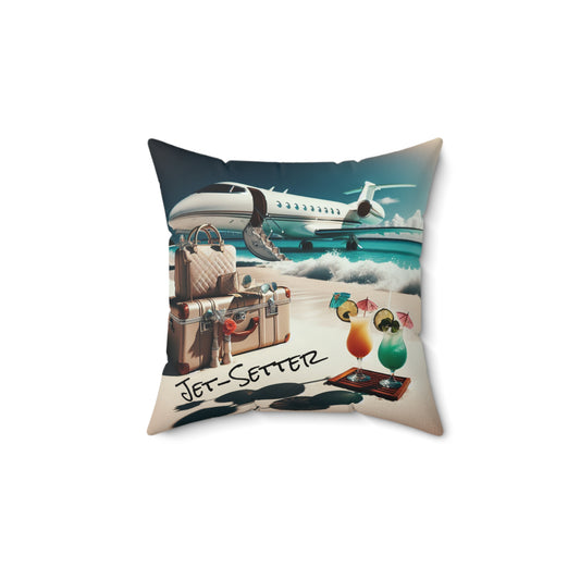 Jet-Setter Faux Suede Travel Pillow