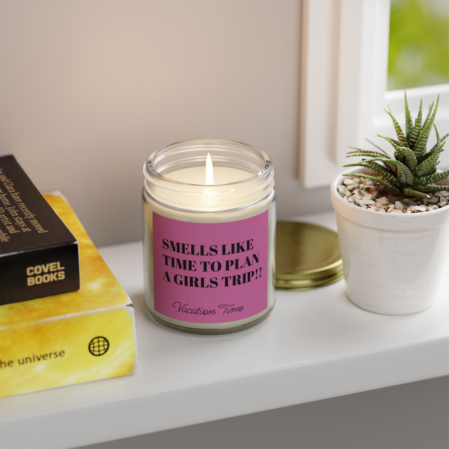 Scented Candle - 'Smells Like Time to Plan a Girls Trip!' - (4oz, 9oz)