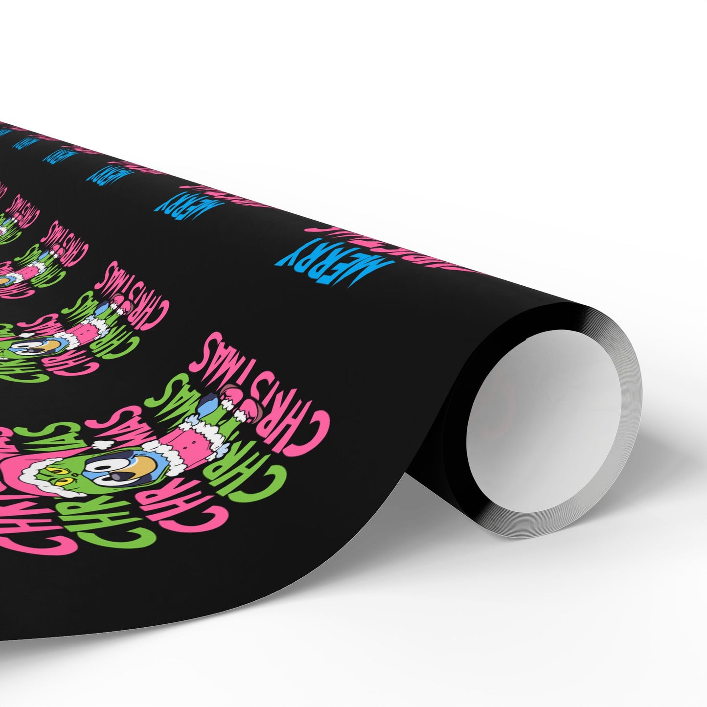 Feeling grinchy! Bluey inspired – Retro Colorful "Merry Christmas" Pattern