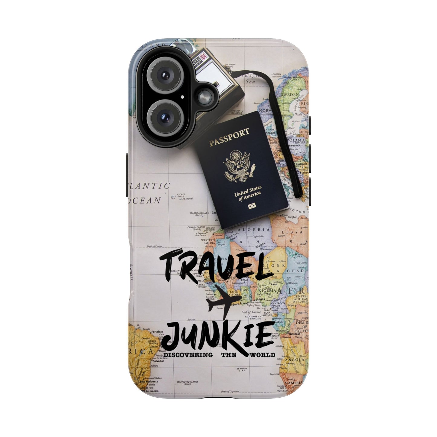 Travel Junkie Phone Case - Perfect for Adventure Lovers and Globe Trotters