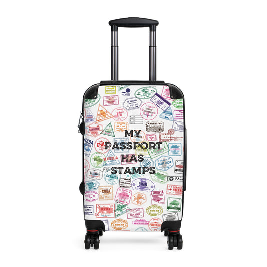 My Passport Has Stamps Carry-On Suitcase - Travel Luggage for Adventure Seekers