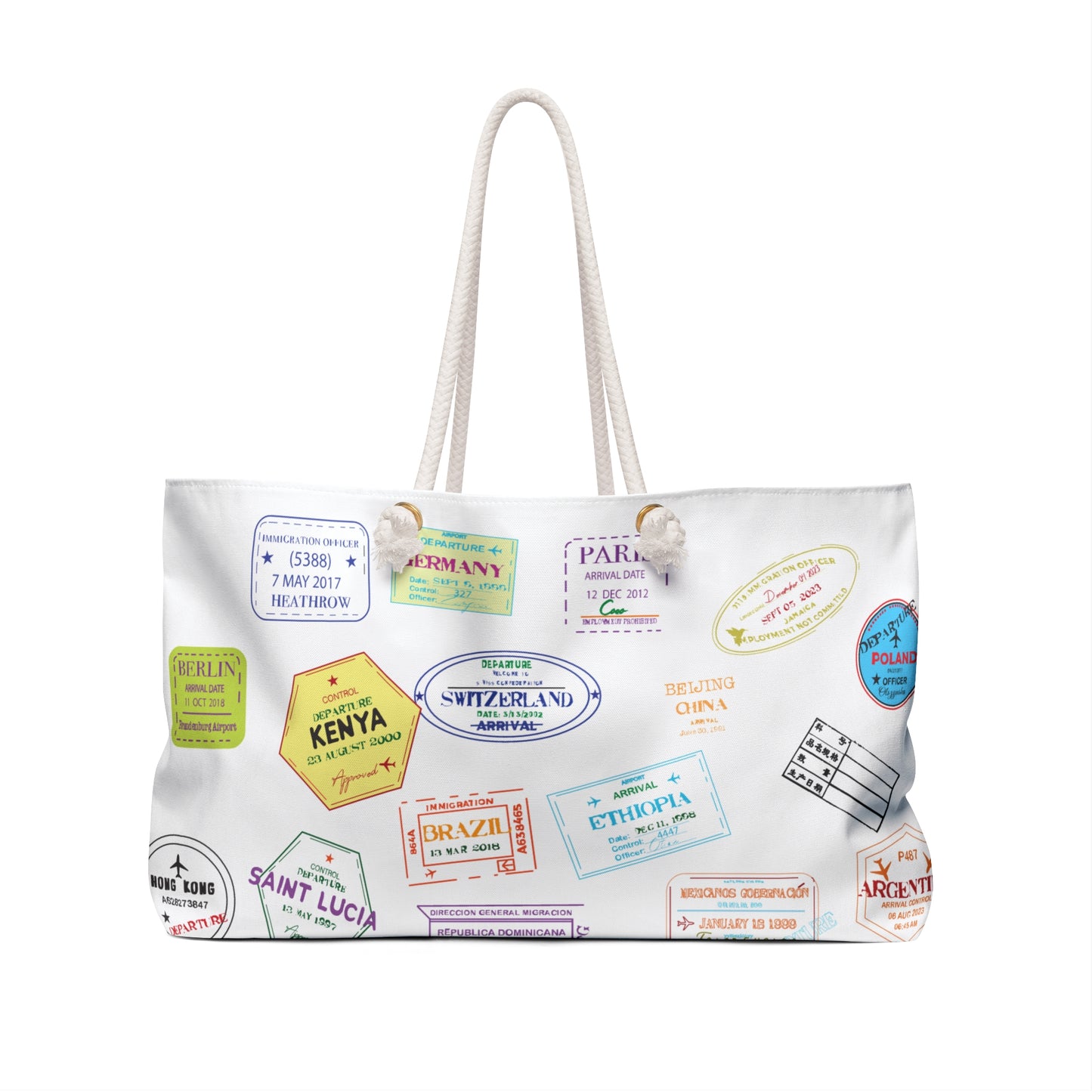 Girls Trip 2025 Weekender Bag WHITE - Travel-Inspired Tote