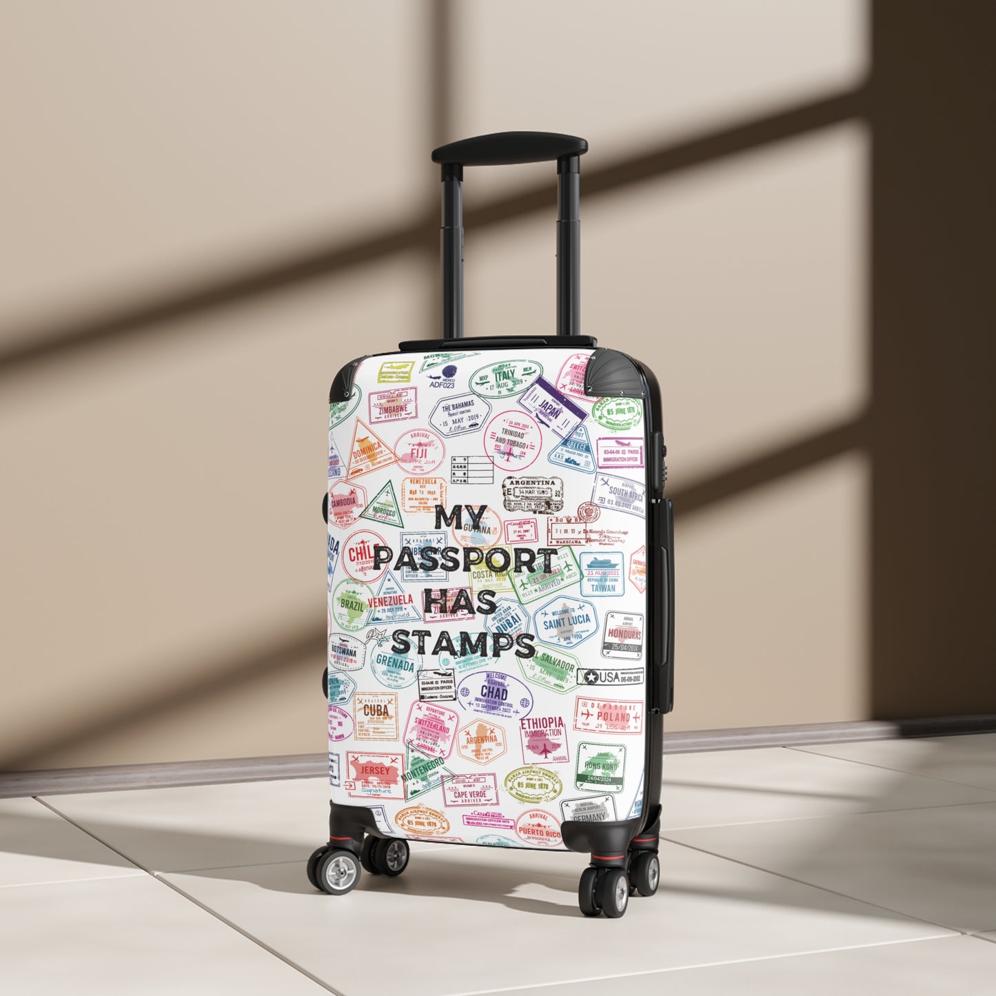 My Passport Has Stamps Carry-On Suitcase - Travel Luggage for Adventure Seekers