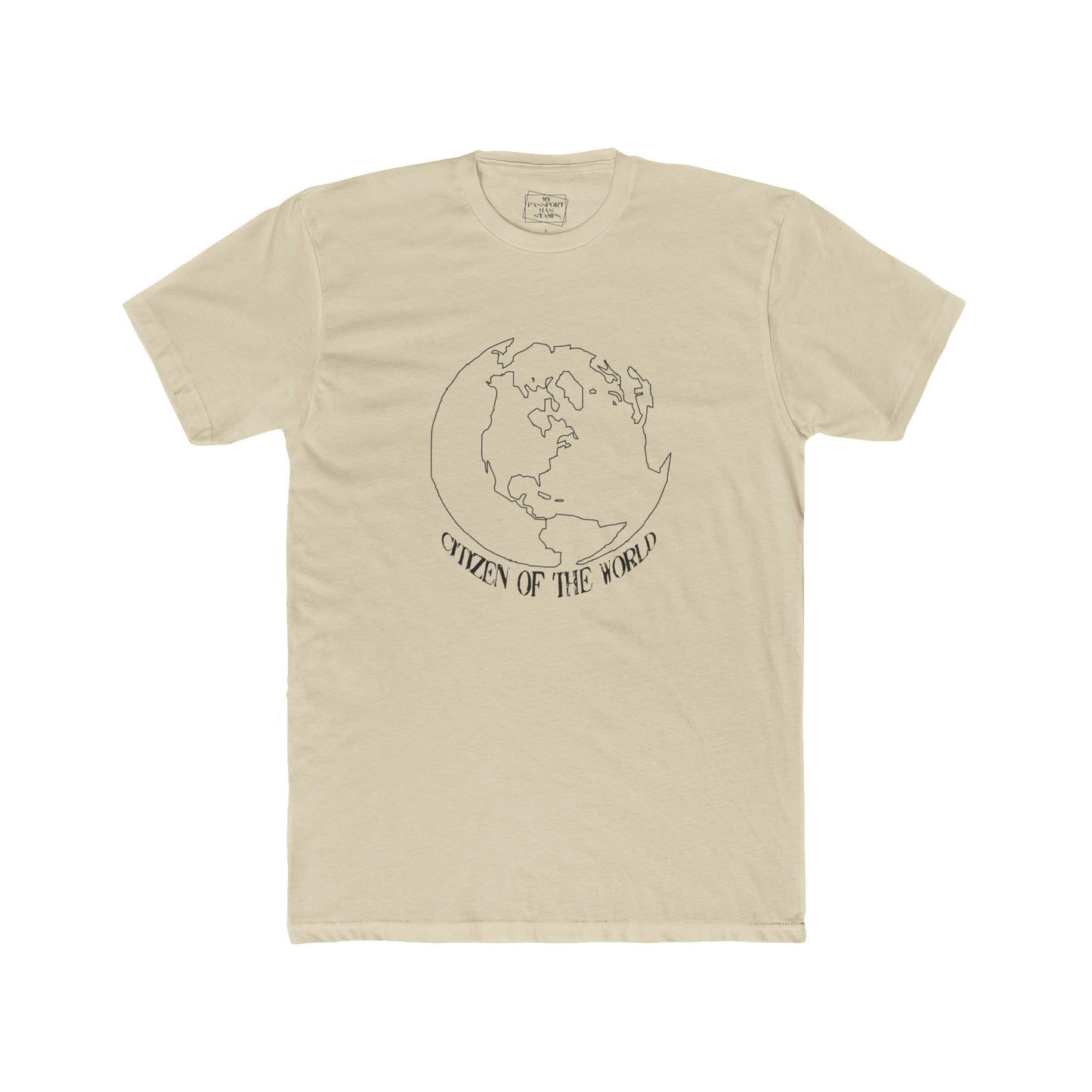 Citizen of the World Unisex Cotton Crew Tee - Earth Graphic Tee for Global Citizens