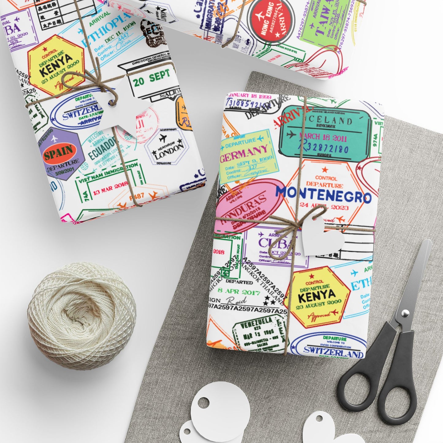 Colorful Travel-Themed Wrapping Paper - Perfect for Holidays, Birthdays, and Gift Giving, Unique Gift Wrap, Travel Gift Wrap, Festive [...]