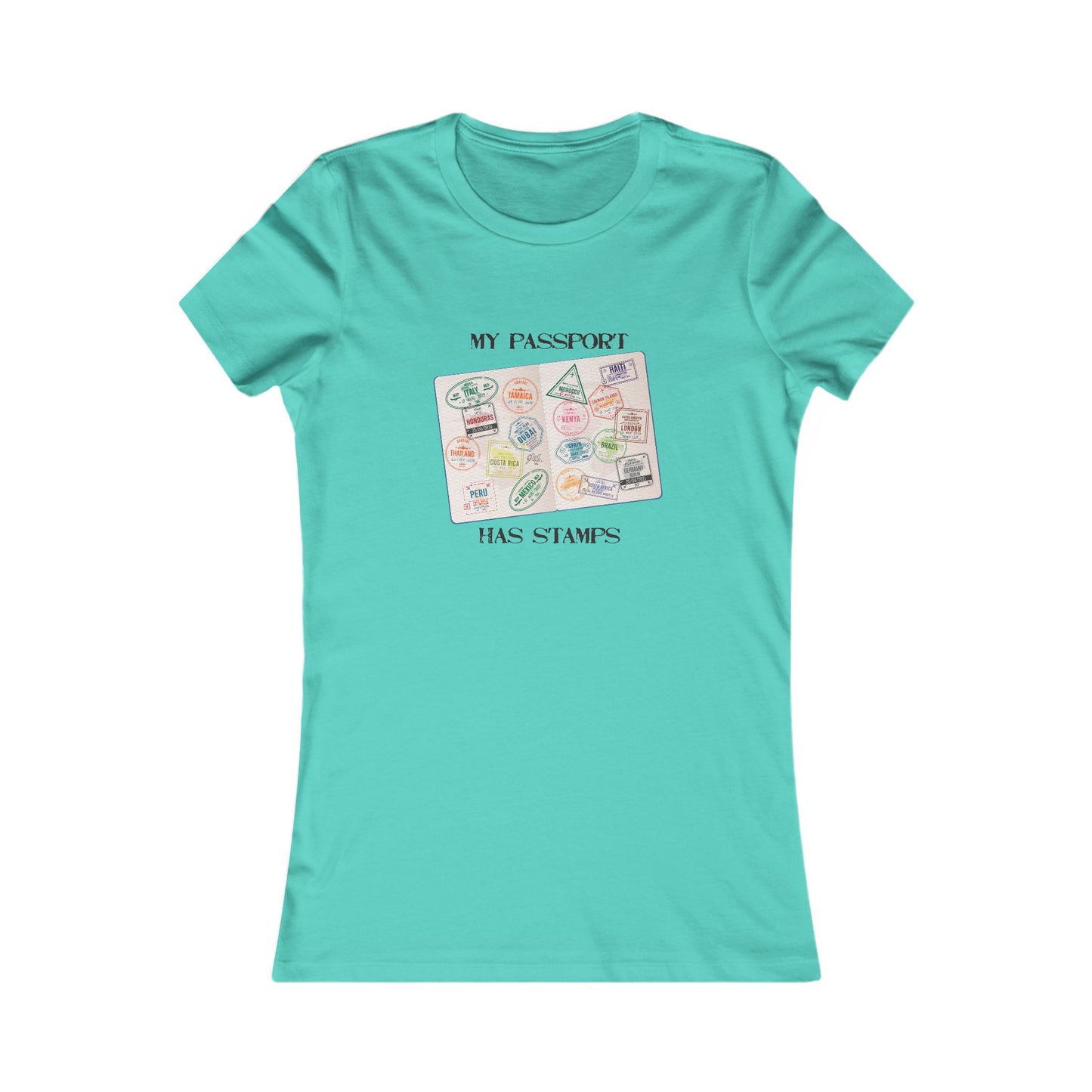 My Passport Has Stamps Women’s Travel Tee