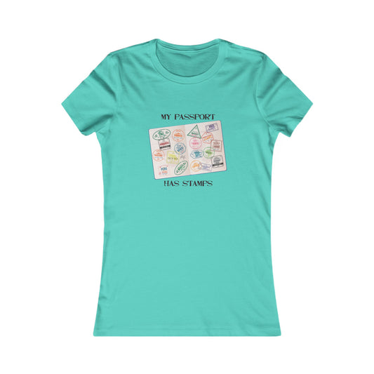 My Passport Has Stamps Women’s Travel Tee