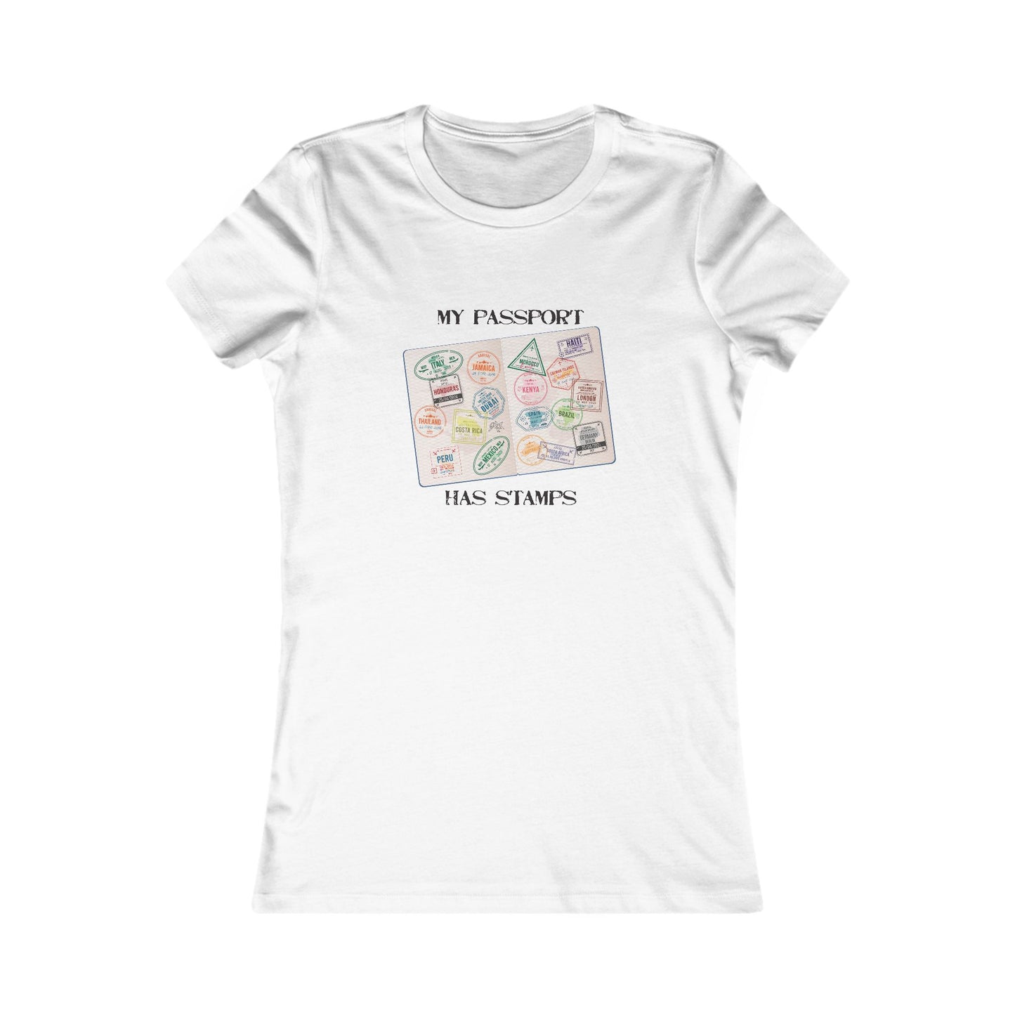 My Passport Has Stamps Women’s Travel Tee