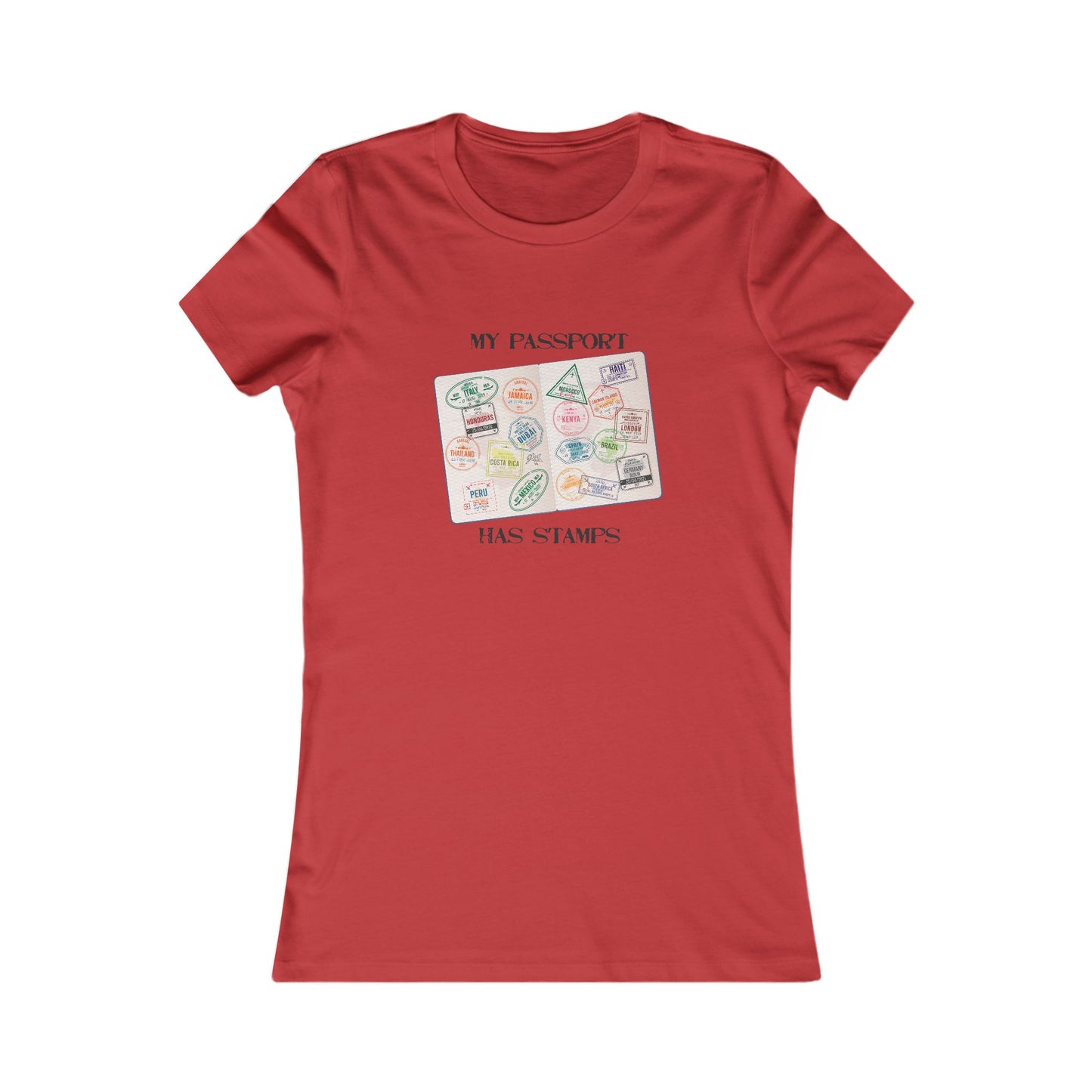 My Passport Has Stamps Women’s Travel Tee