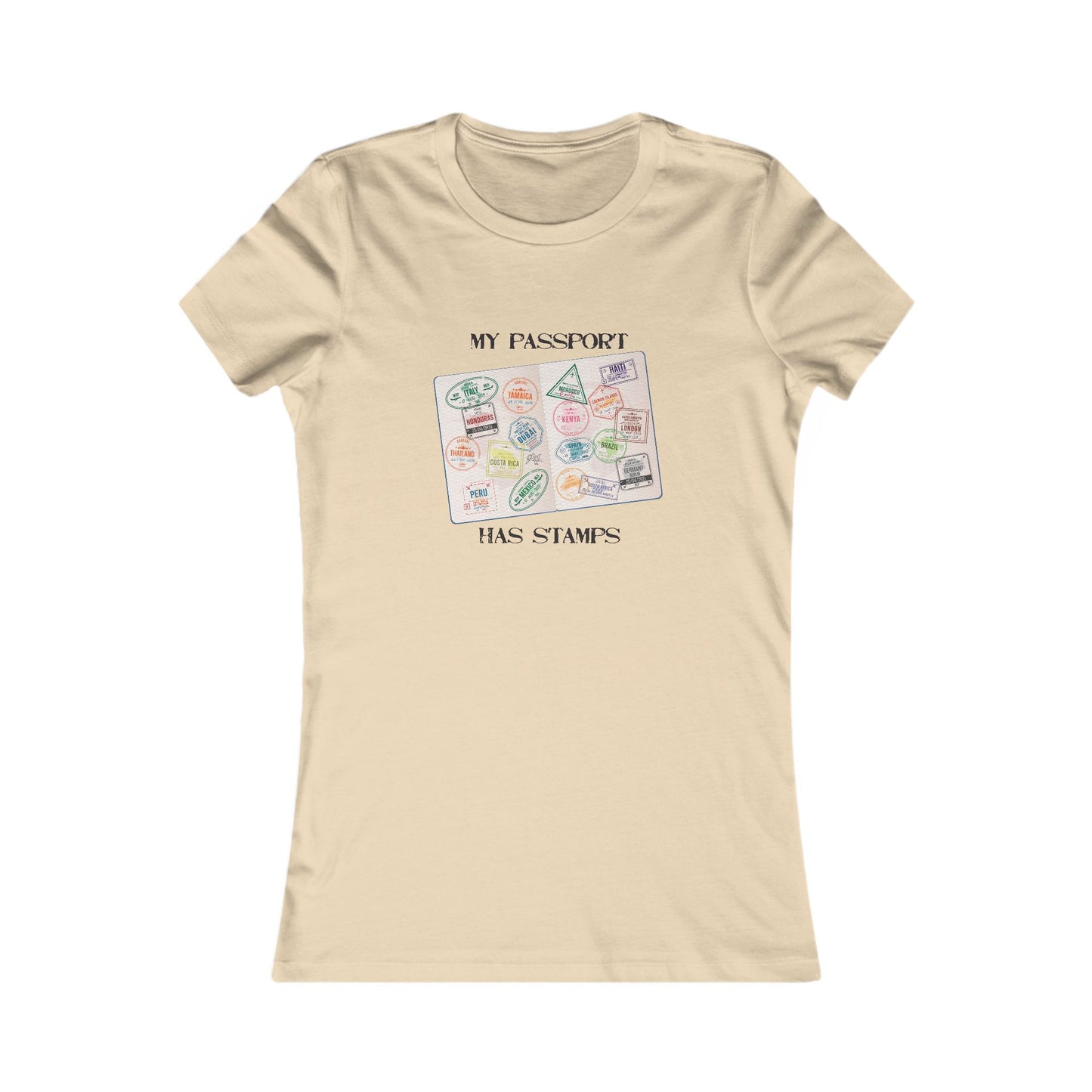 My Passport Has Stamps Women’s Travel Tee