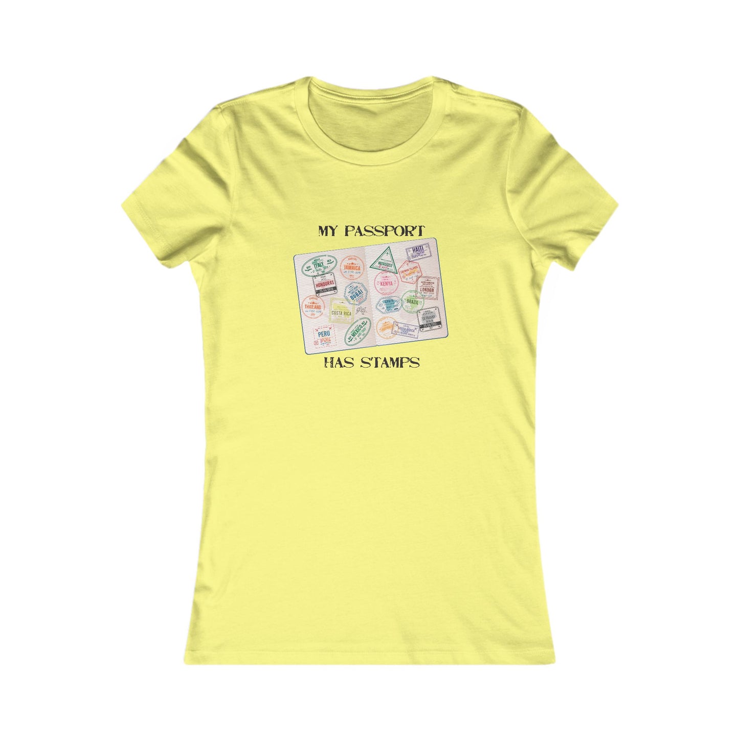 My Passport Has Stamps Women’s Travel Tee