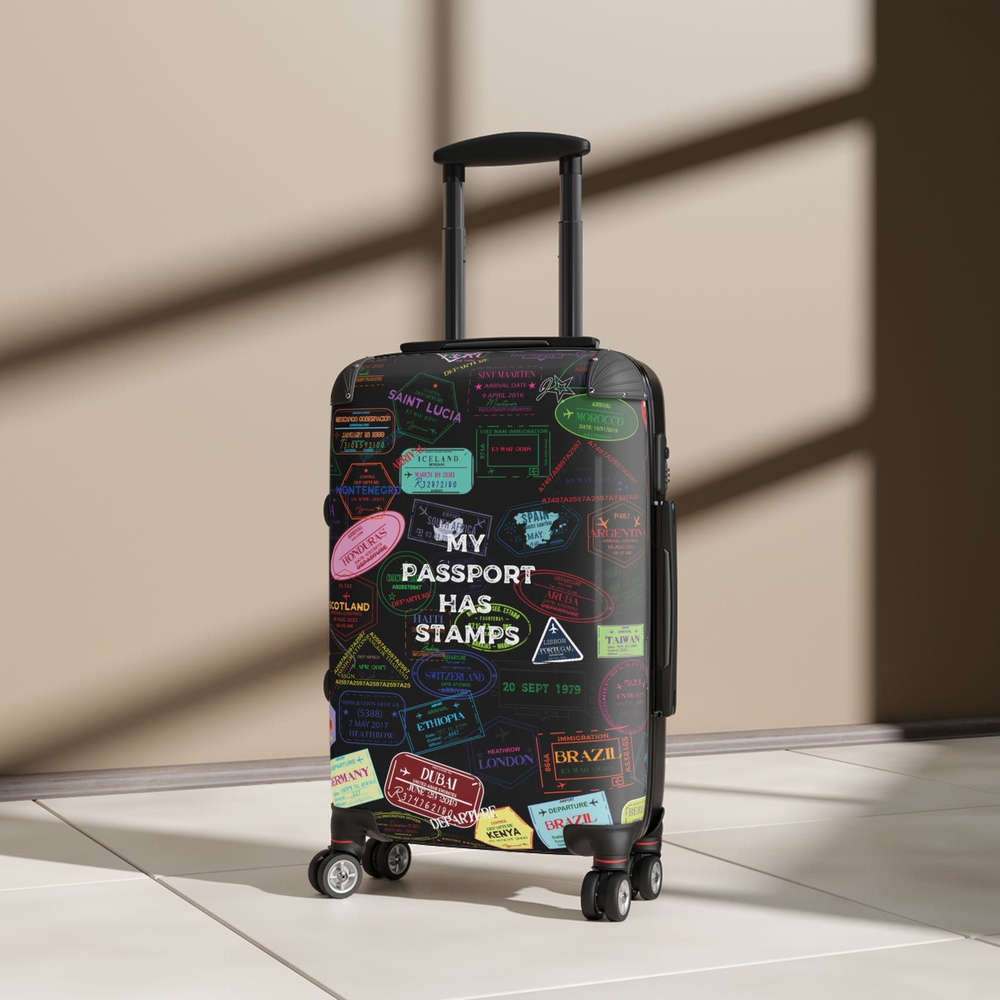 Travel Suitcase - 'My Passport Has Stamps' Design