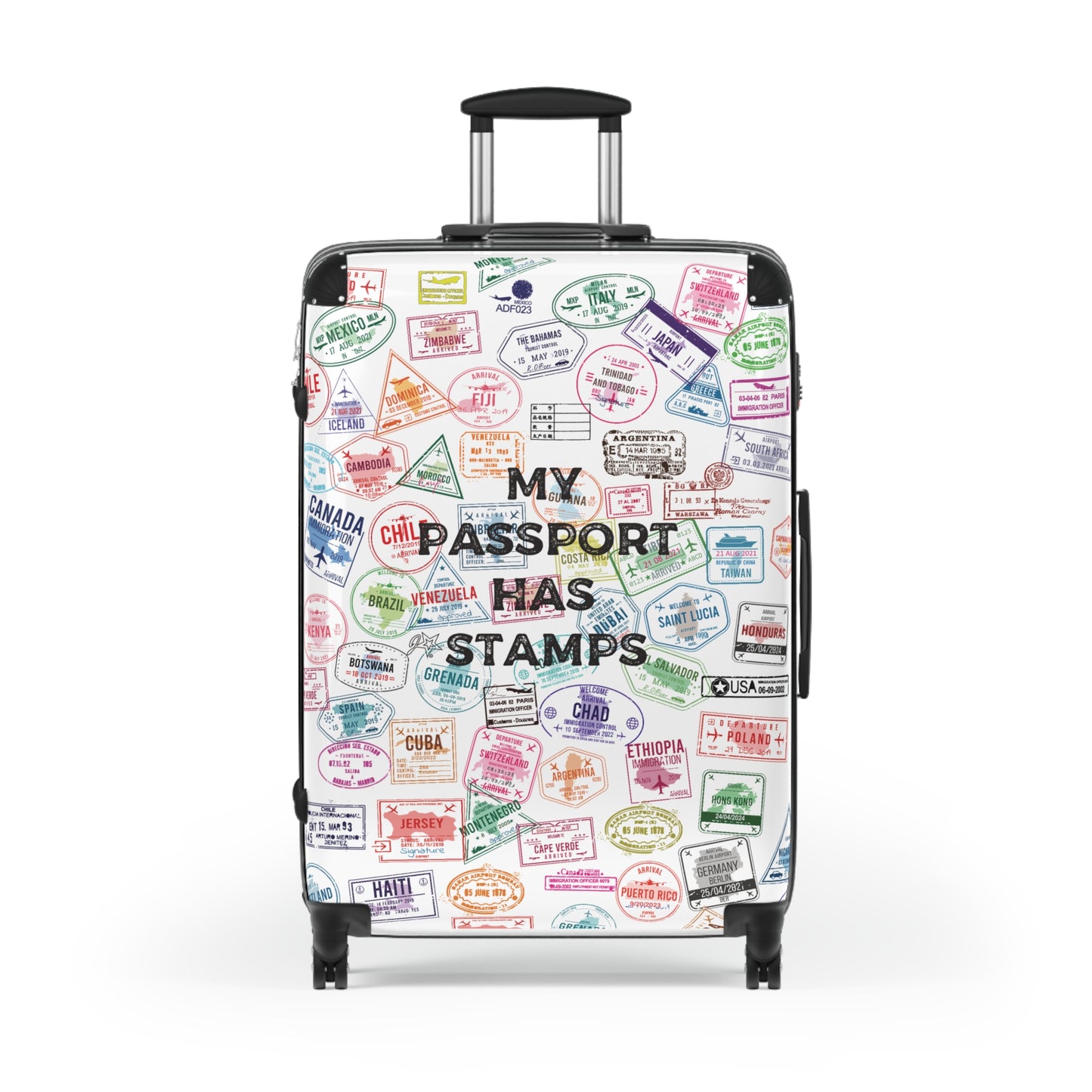 My Passport Has Stamps Carry-On Suitcase - Travel Luggage for Adventure Seekers