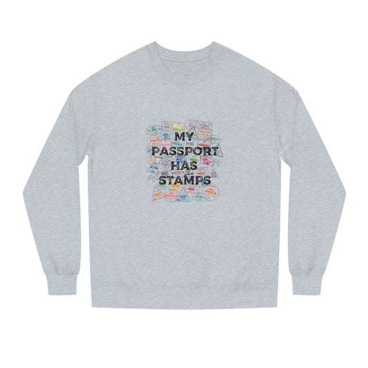 My Passport Has Stamps Unisex Crew Neck Sweatshirt - Travel Inspired Apparel