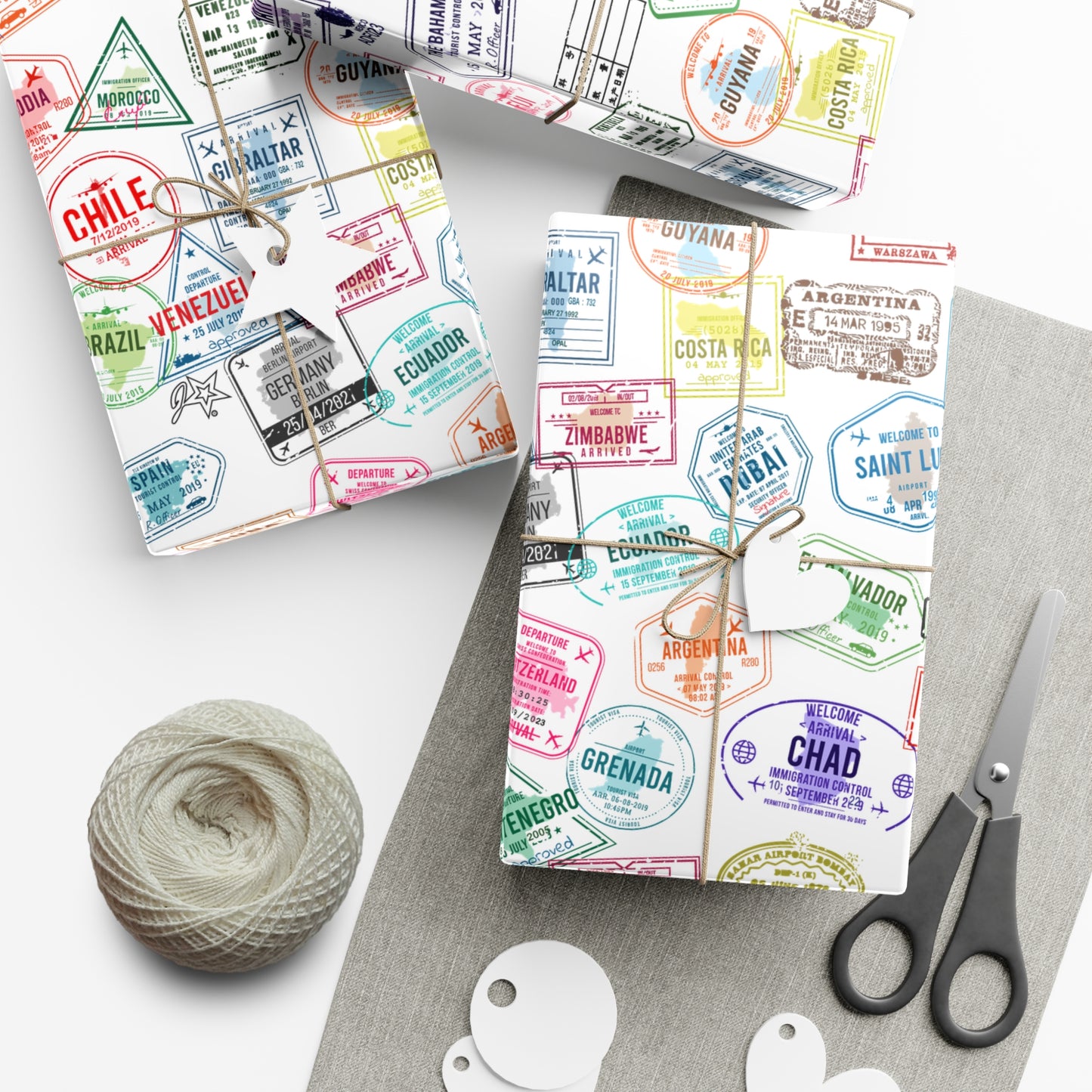 Travel-Themed Gift Wrap Papers – Perfect for Adventurers and Travelers