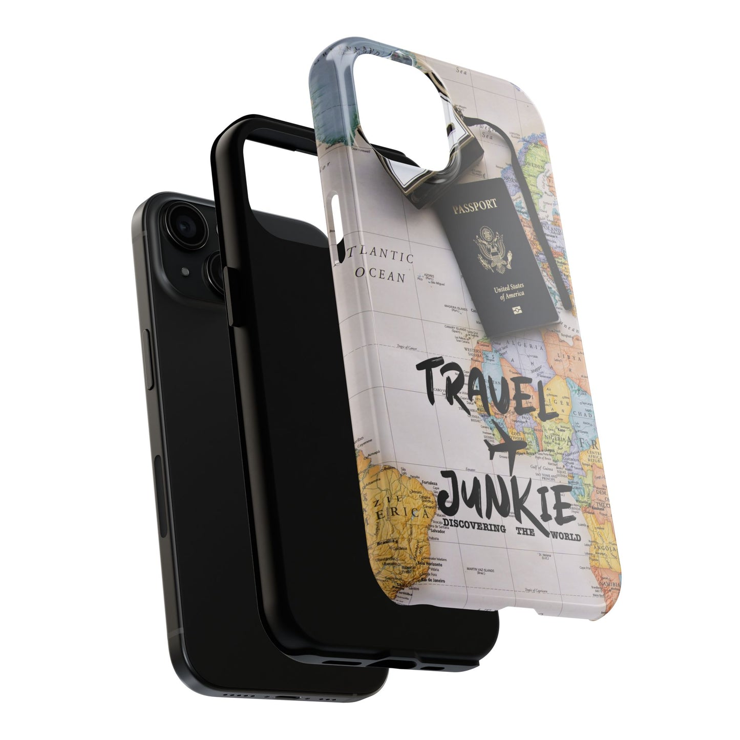 Travel Junkie Phone Case - Perfect for Adventure Lovers and Globe Trotters