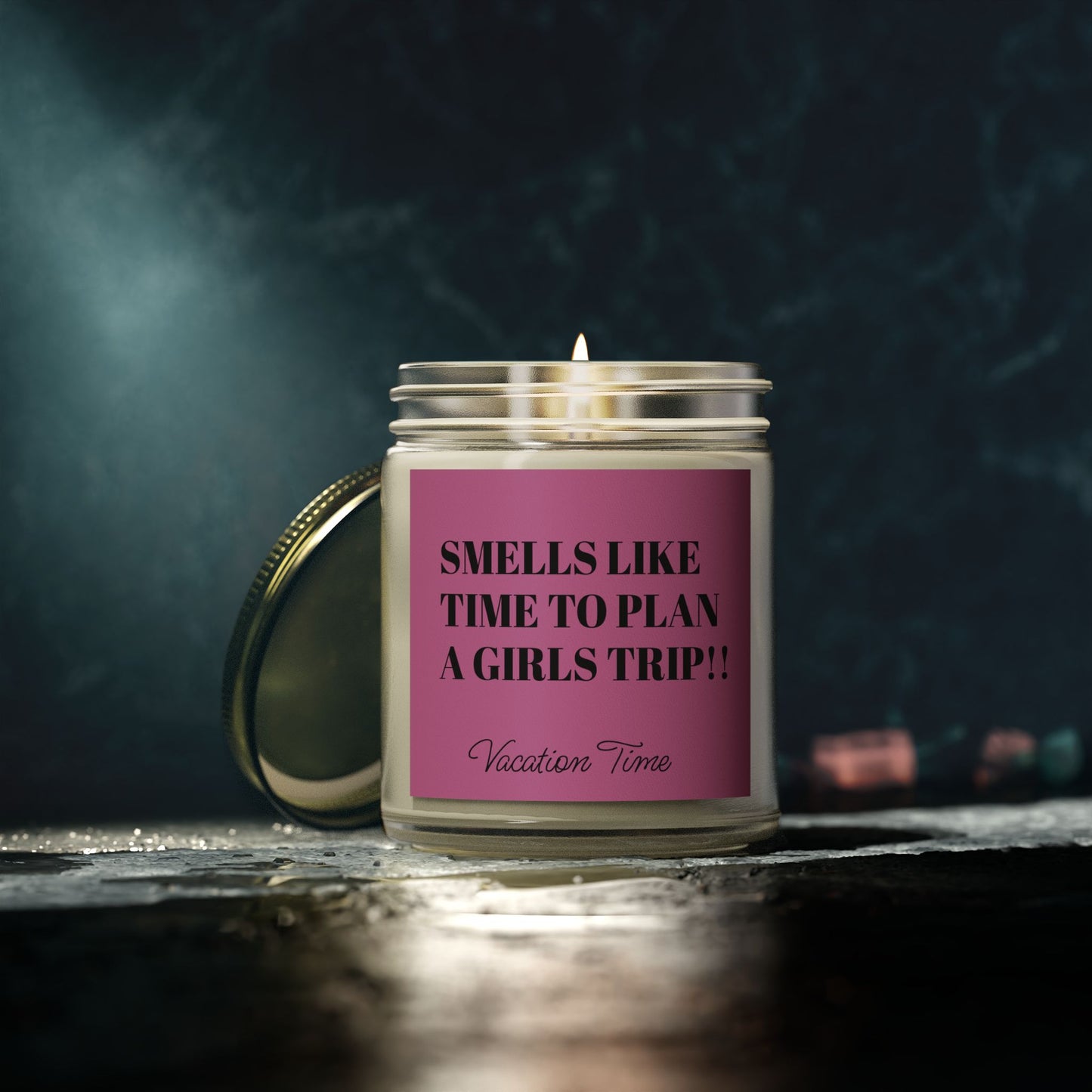 Scented Candle - 'Smells Like Time to Plan a Girls Trip!' - (4oz, 9oz)