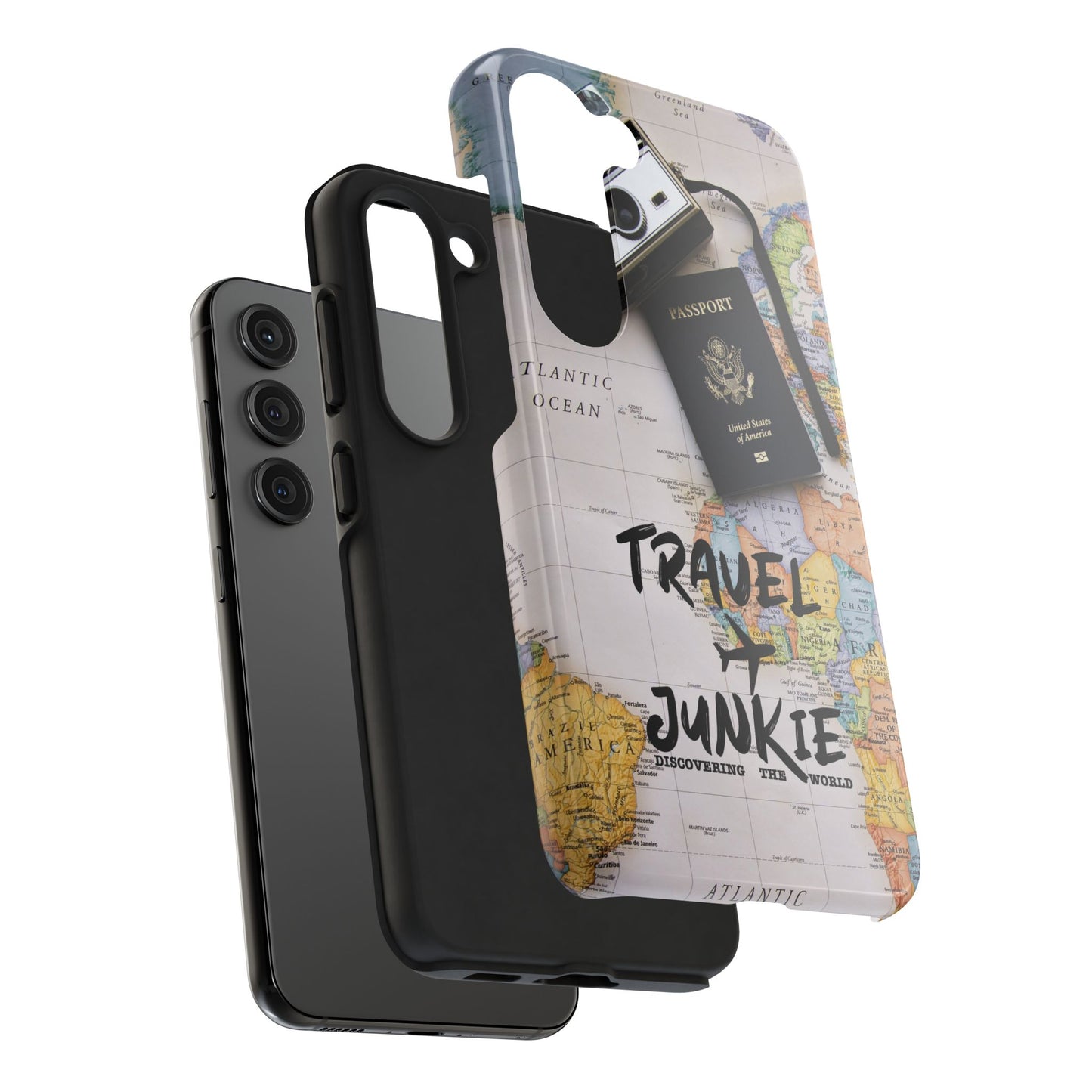 Travel Junkie Phone Case - Perfect for Adventure Lovers and Globe Trotters